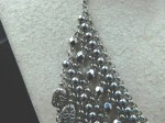 silvertone collar necklace 20 b